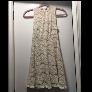 White lace cocktail dress
